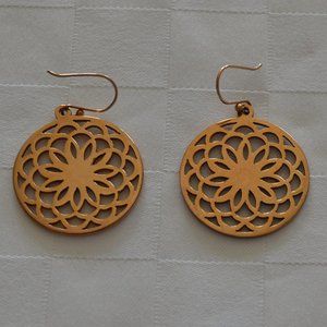 South Hill Designs Rose Gold-tone Circle Earrings for Pierced Ears